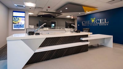 credit union welcome desk