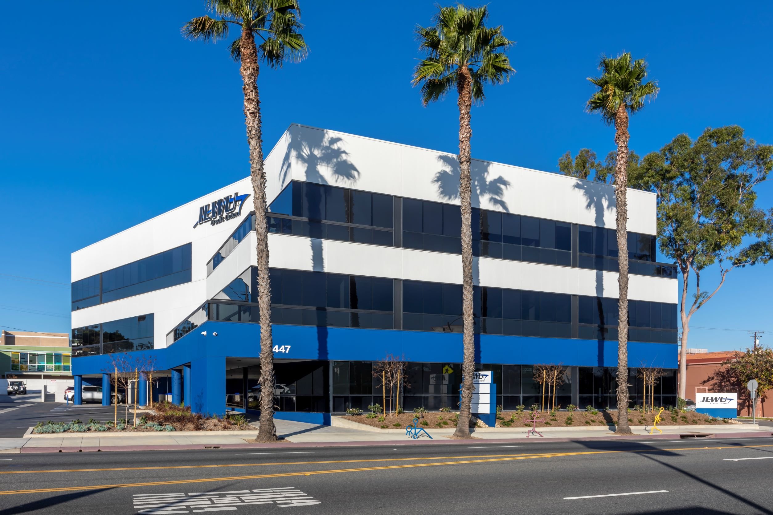 Exterior of a credit union main office