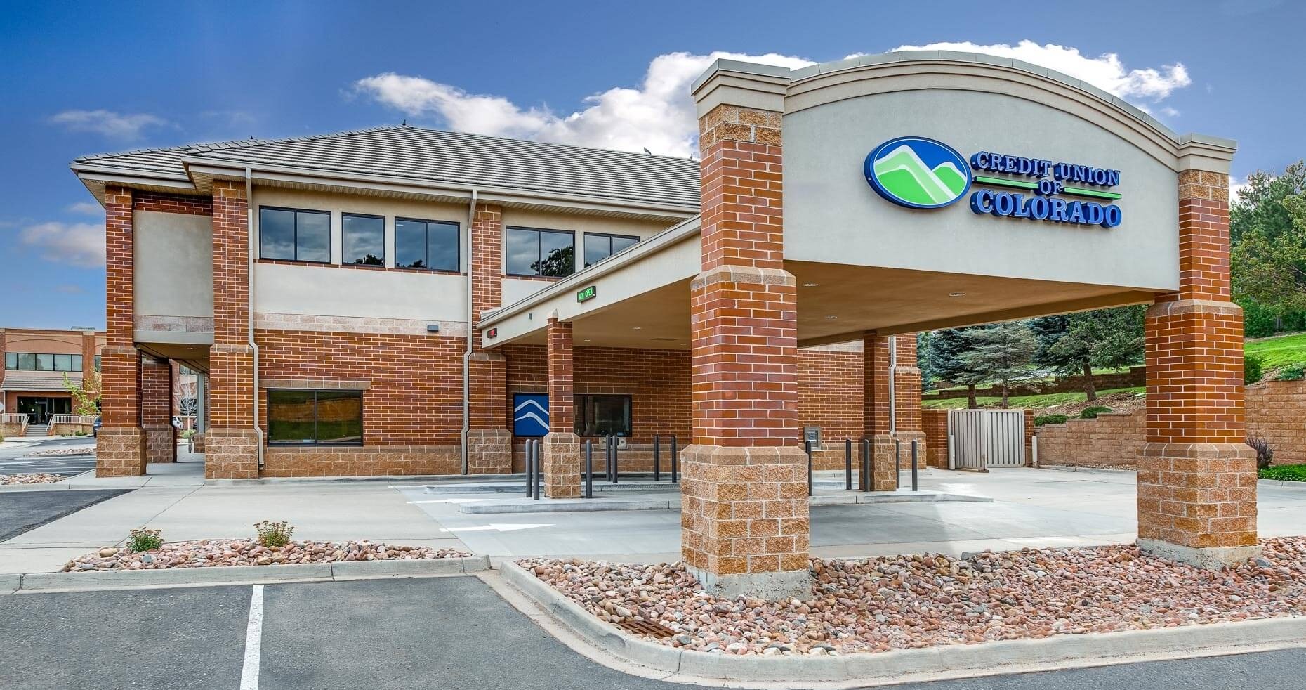 Exterior of the new credit union branch