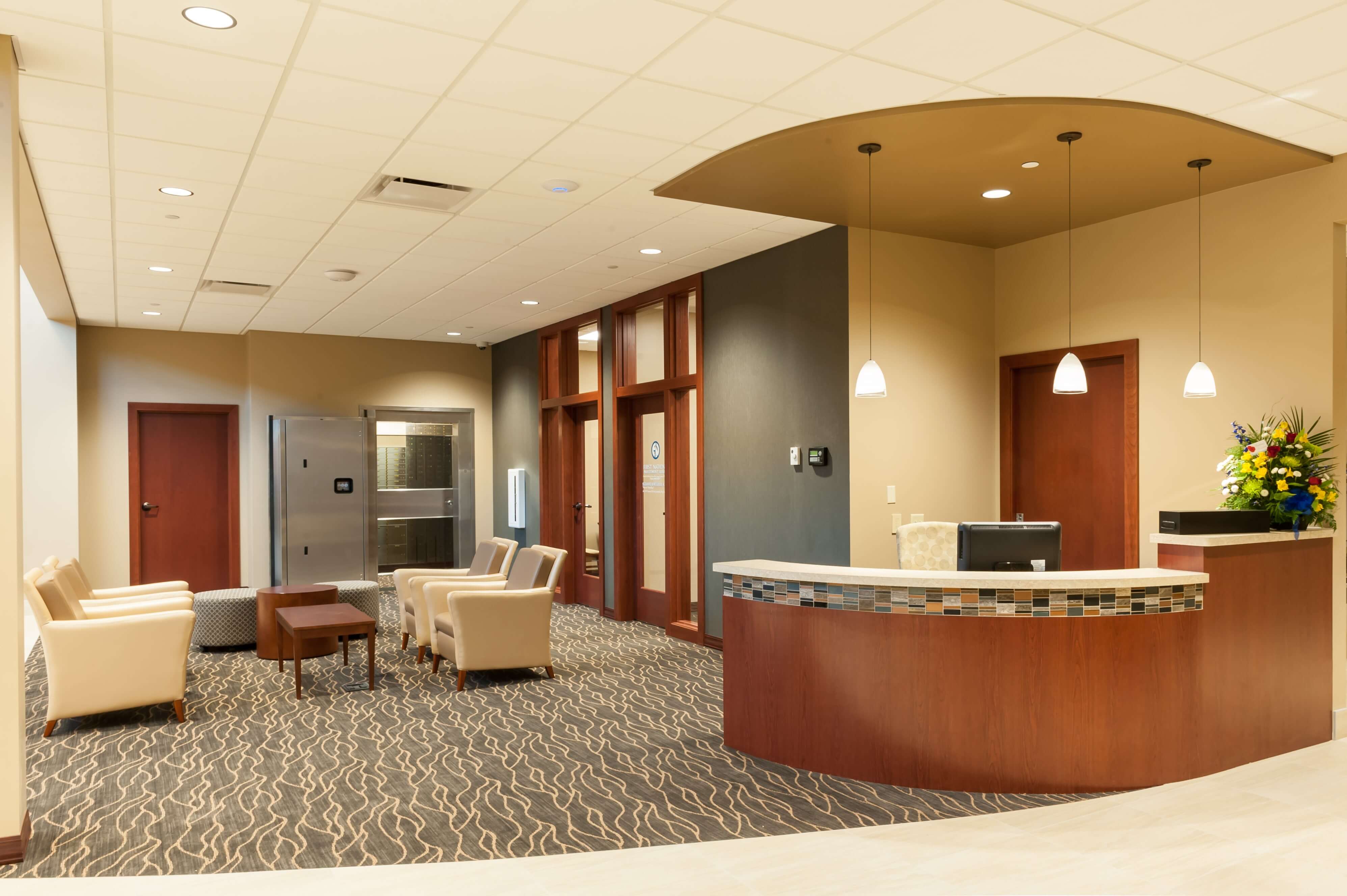 Customer lobby and welcome desk