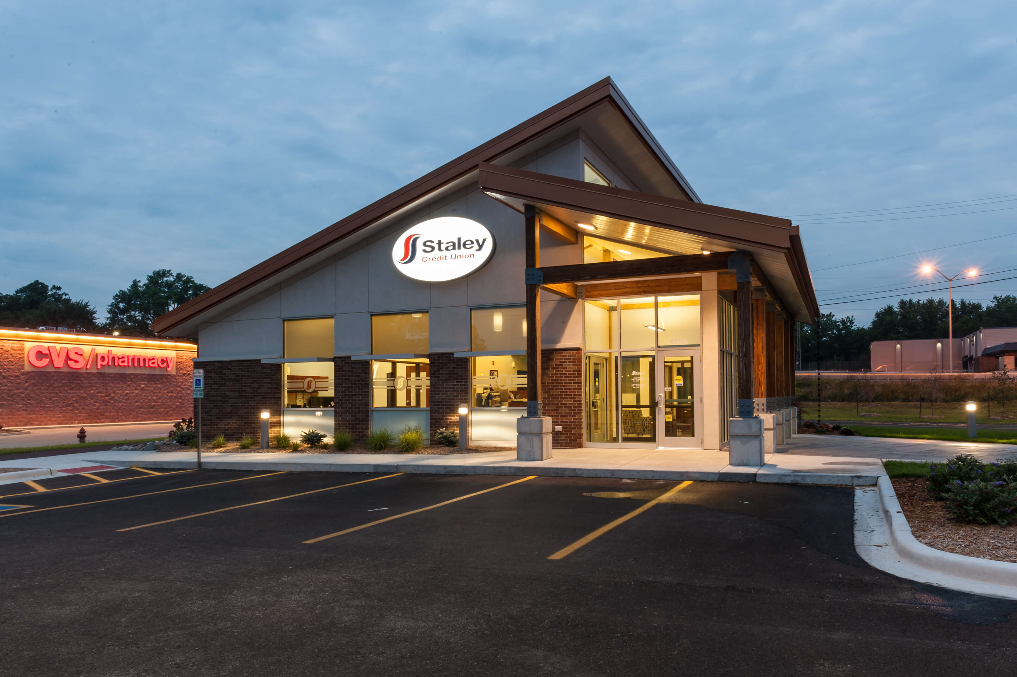 Exterior of Staley Credit Union