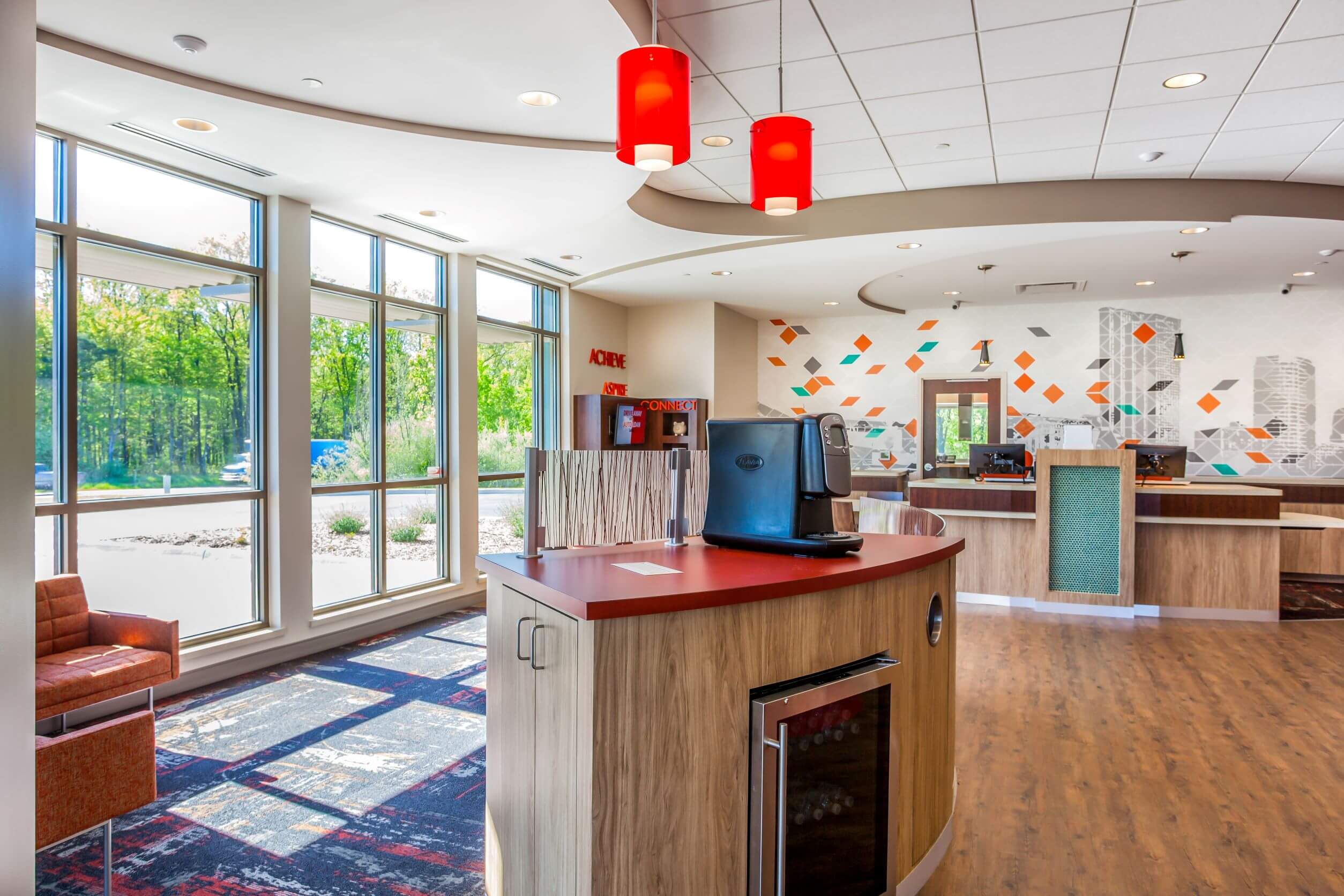 Beverage station in a credit union