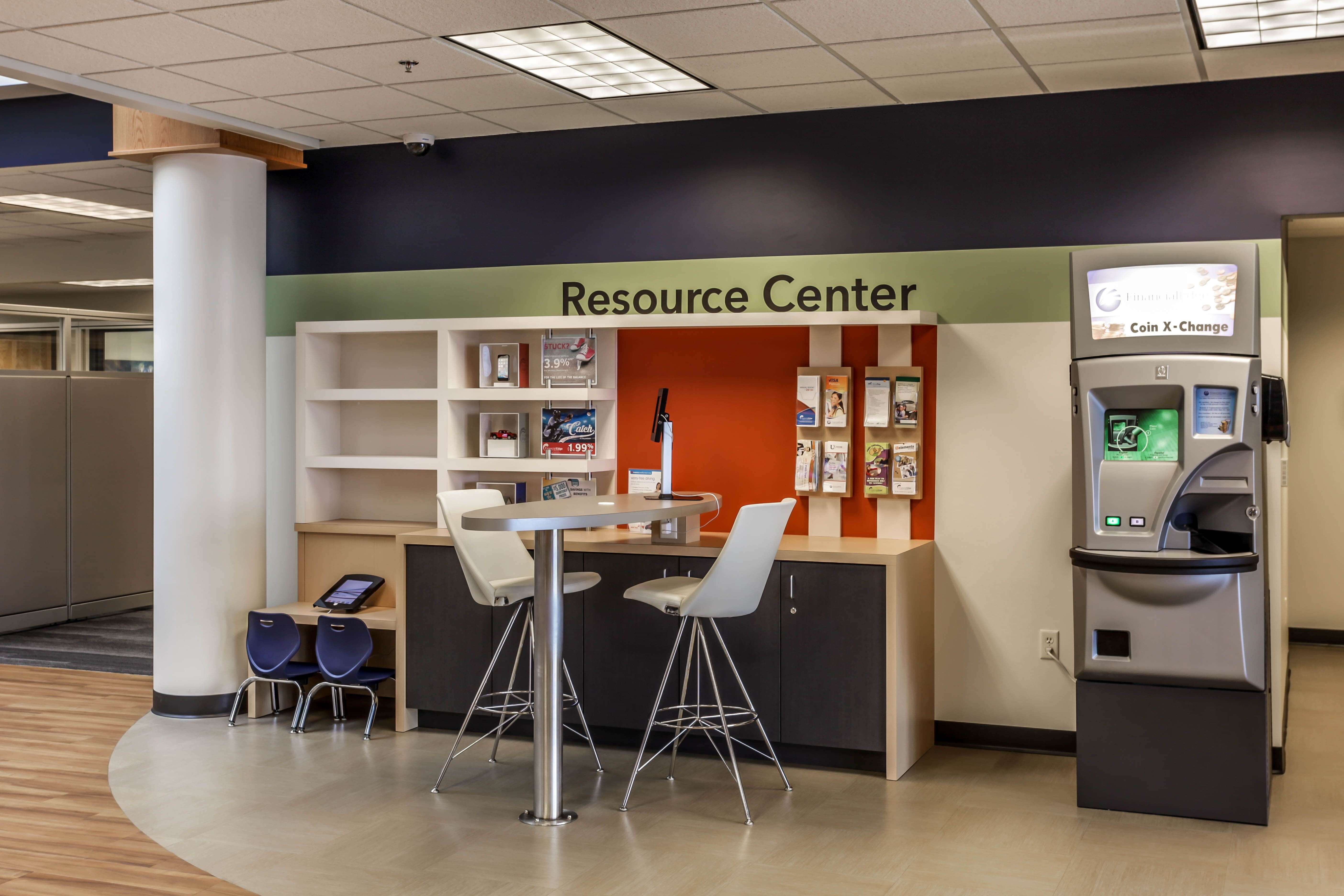 Member resource center in a credit union