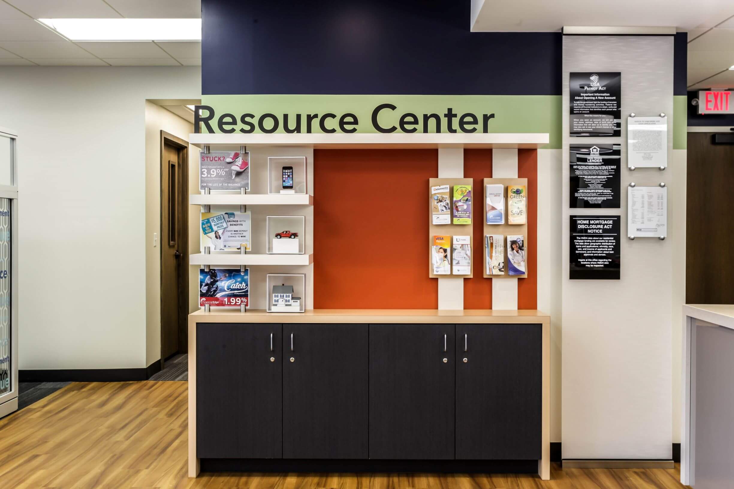 Member resource center in a credit union