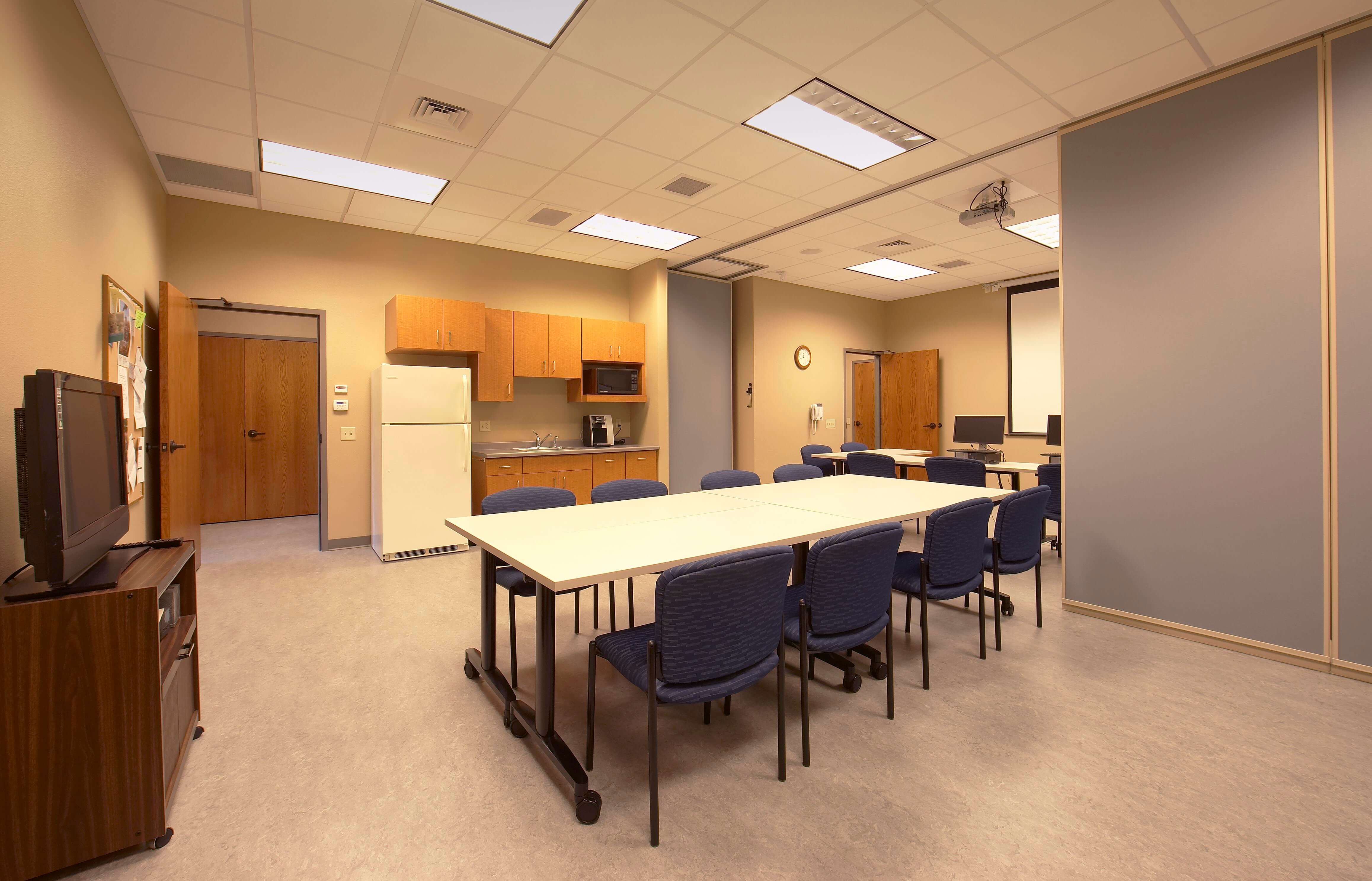 Community room at Cleveland State Bank