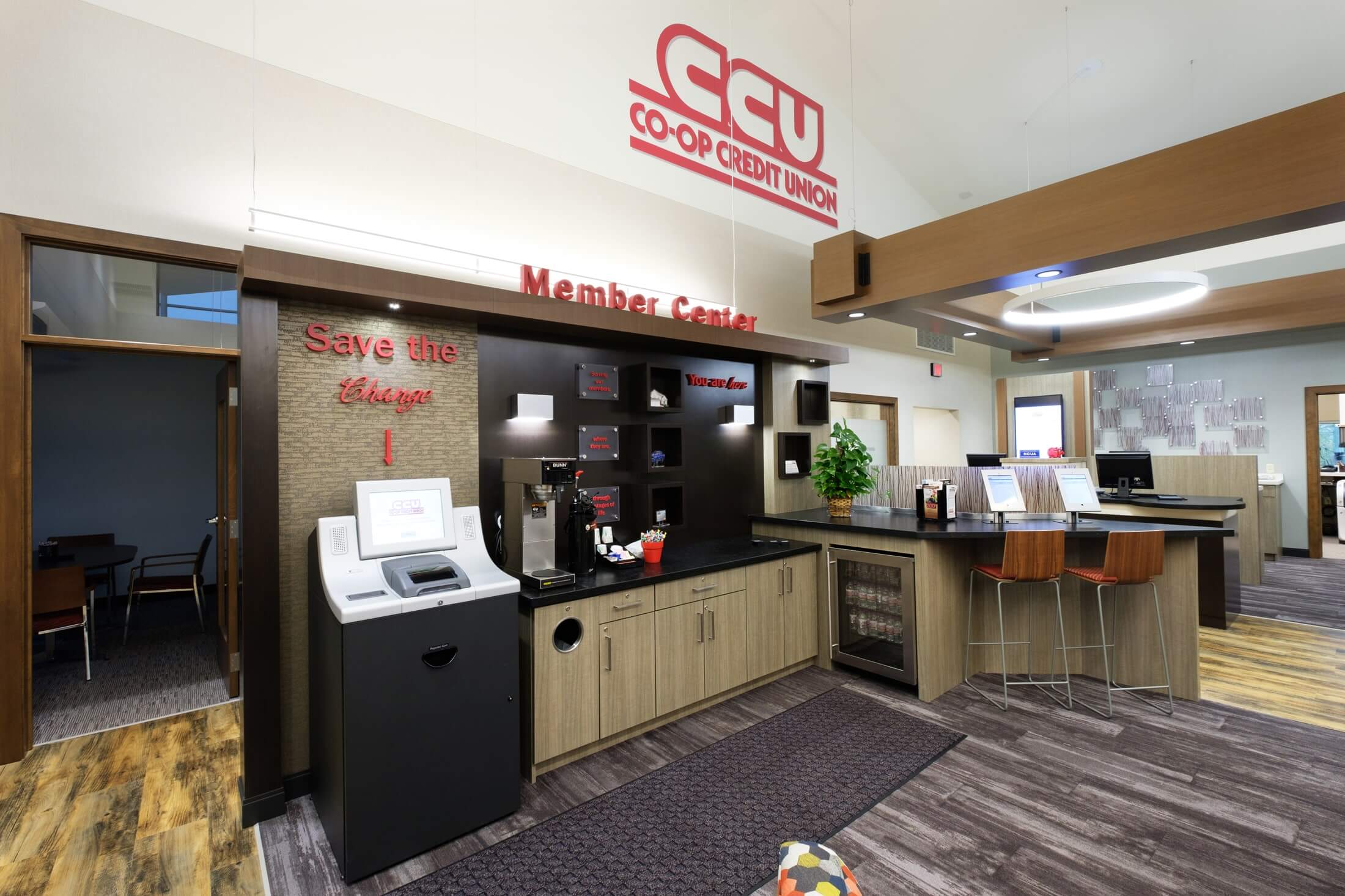 Member center in a new credit union