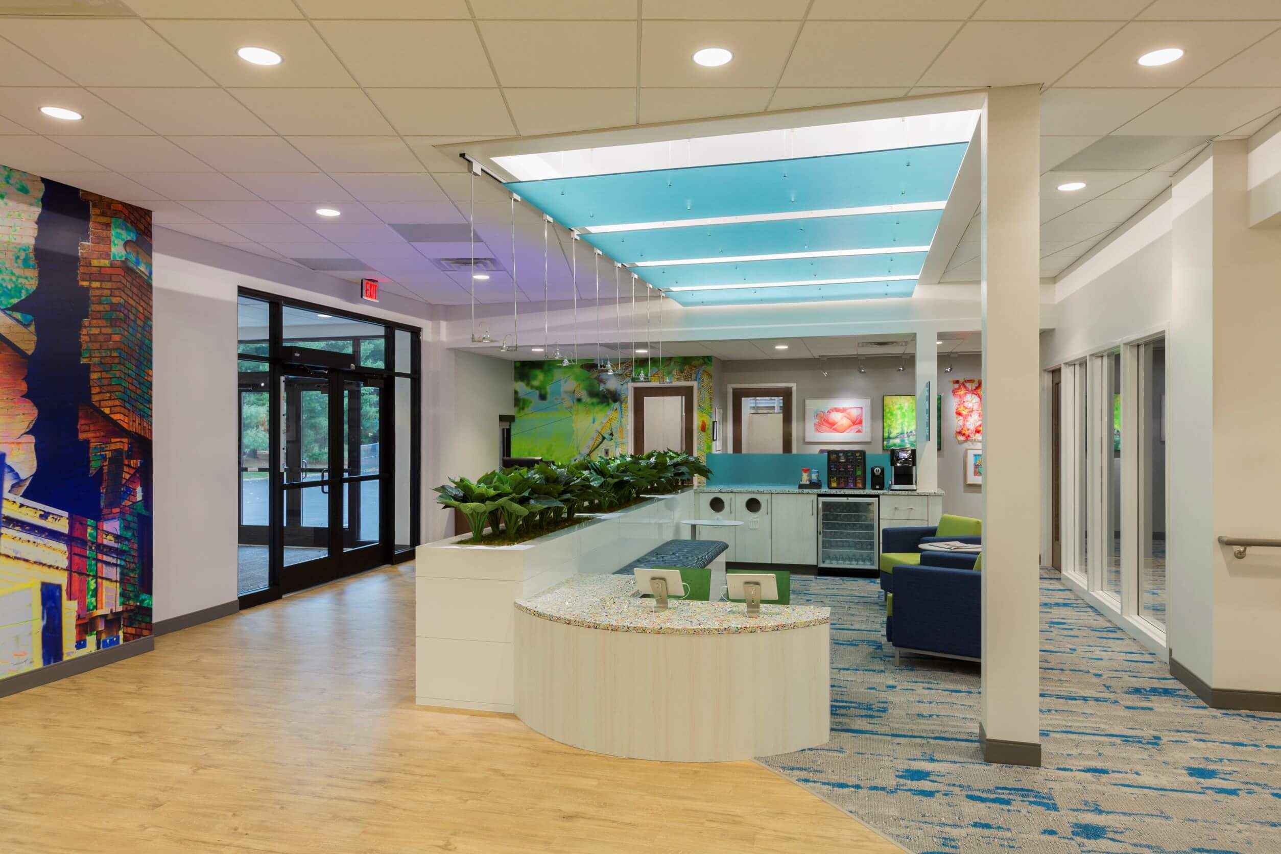 Credit union interior renovation