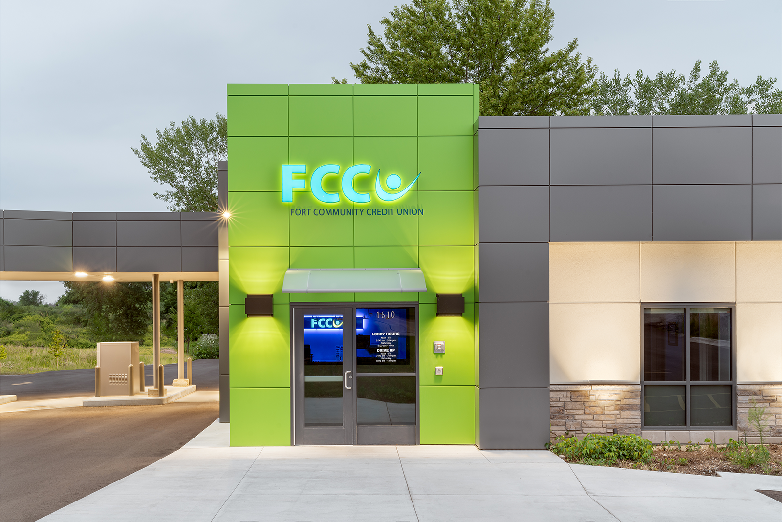 Fort Community Credit Union branch located on the south side of Fort Atkinson