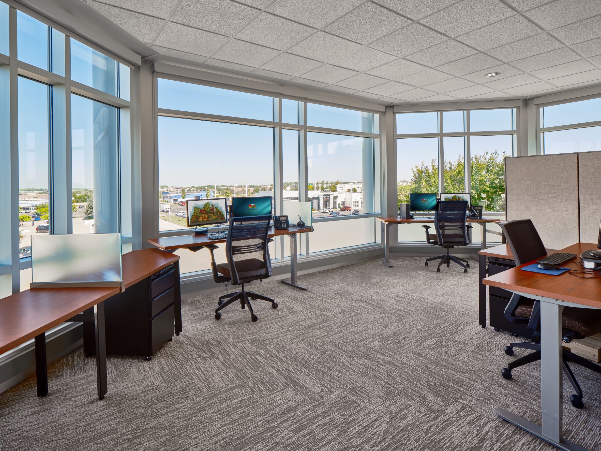 Renovated third floor of the credit union main office