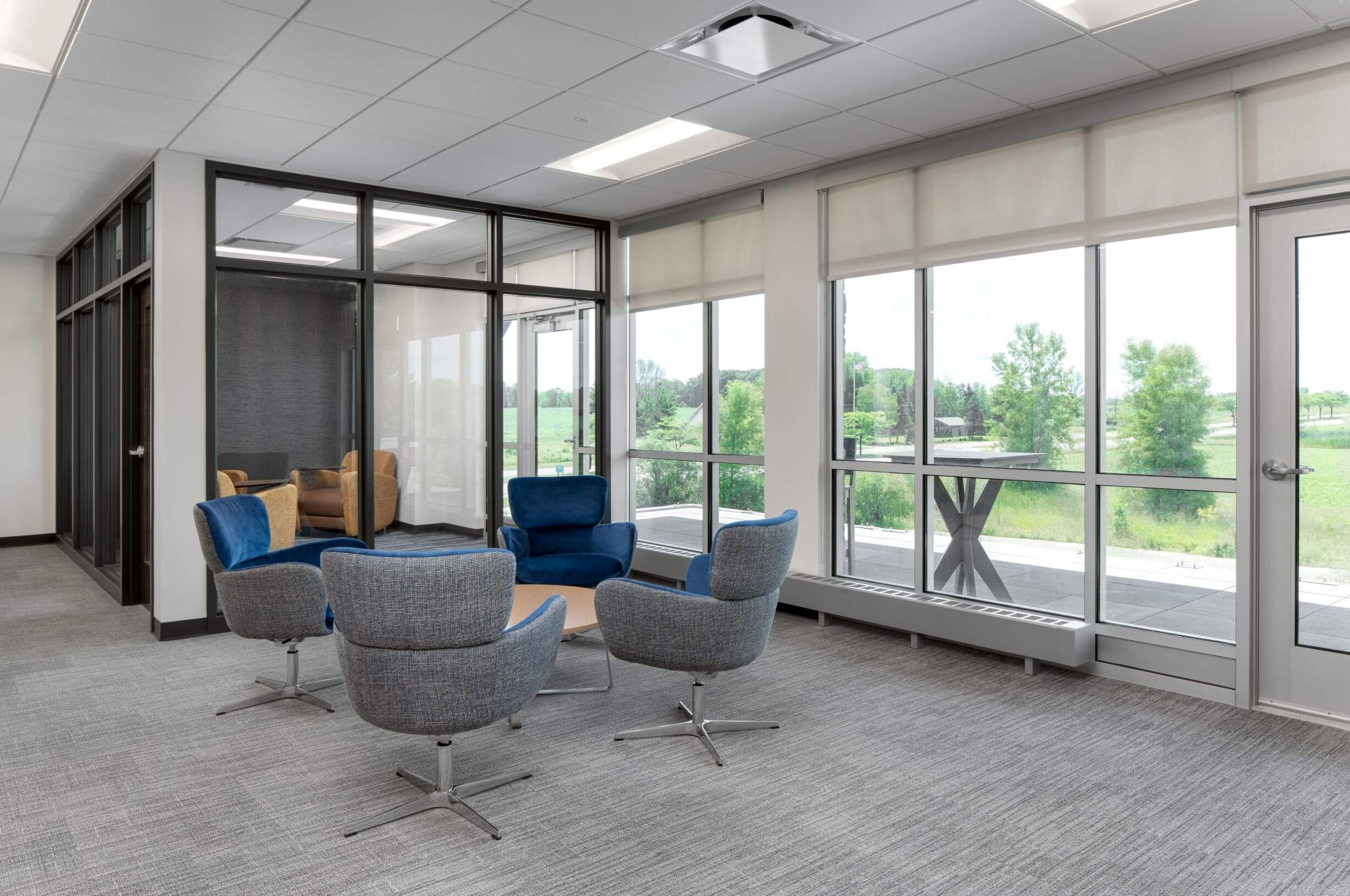 Employee breakout area in the office