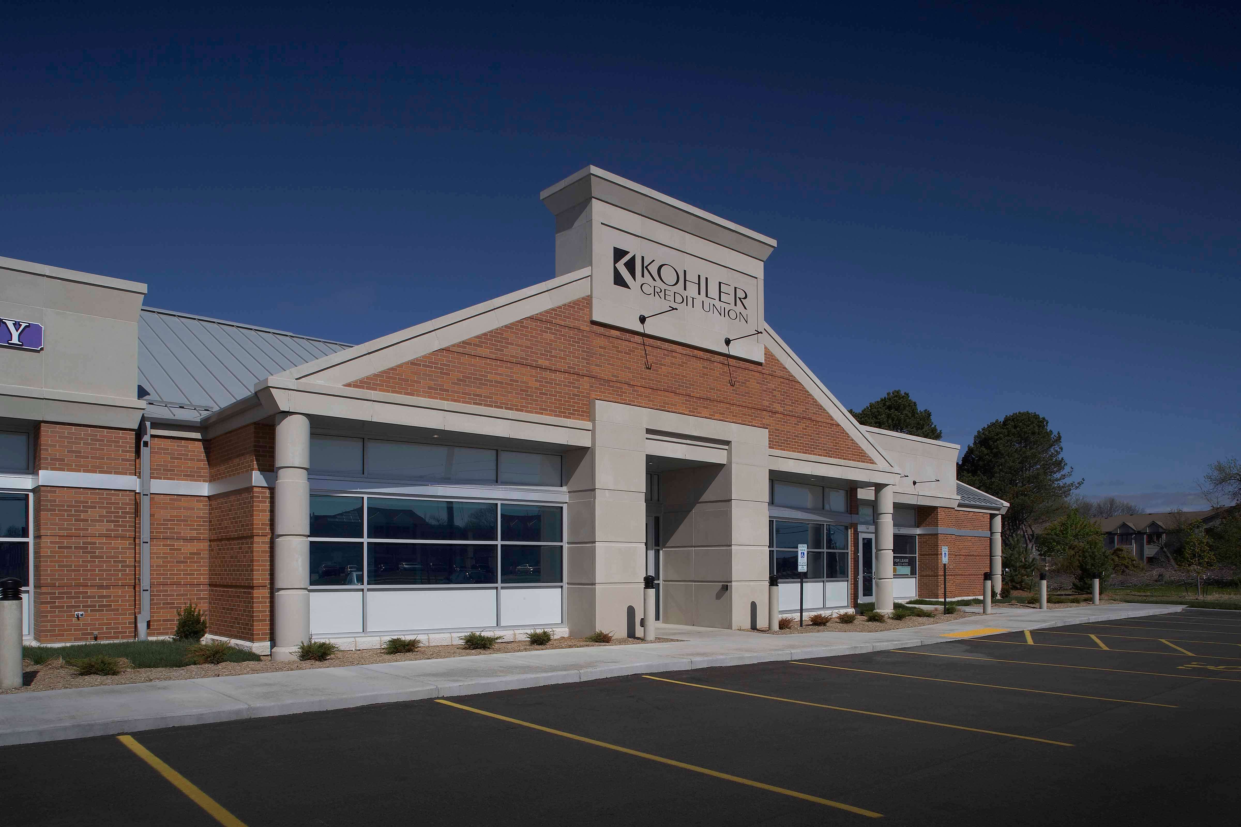 Old main office of Kohler Credit Union in Mequon