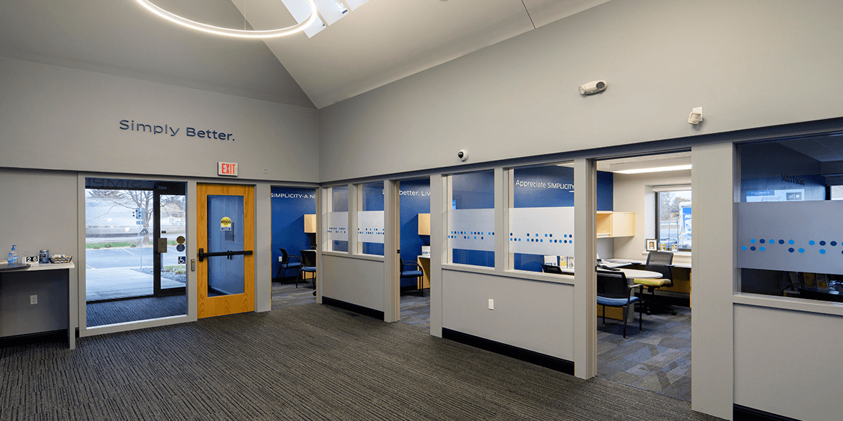Private offices in a credit union