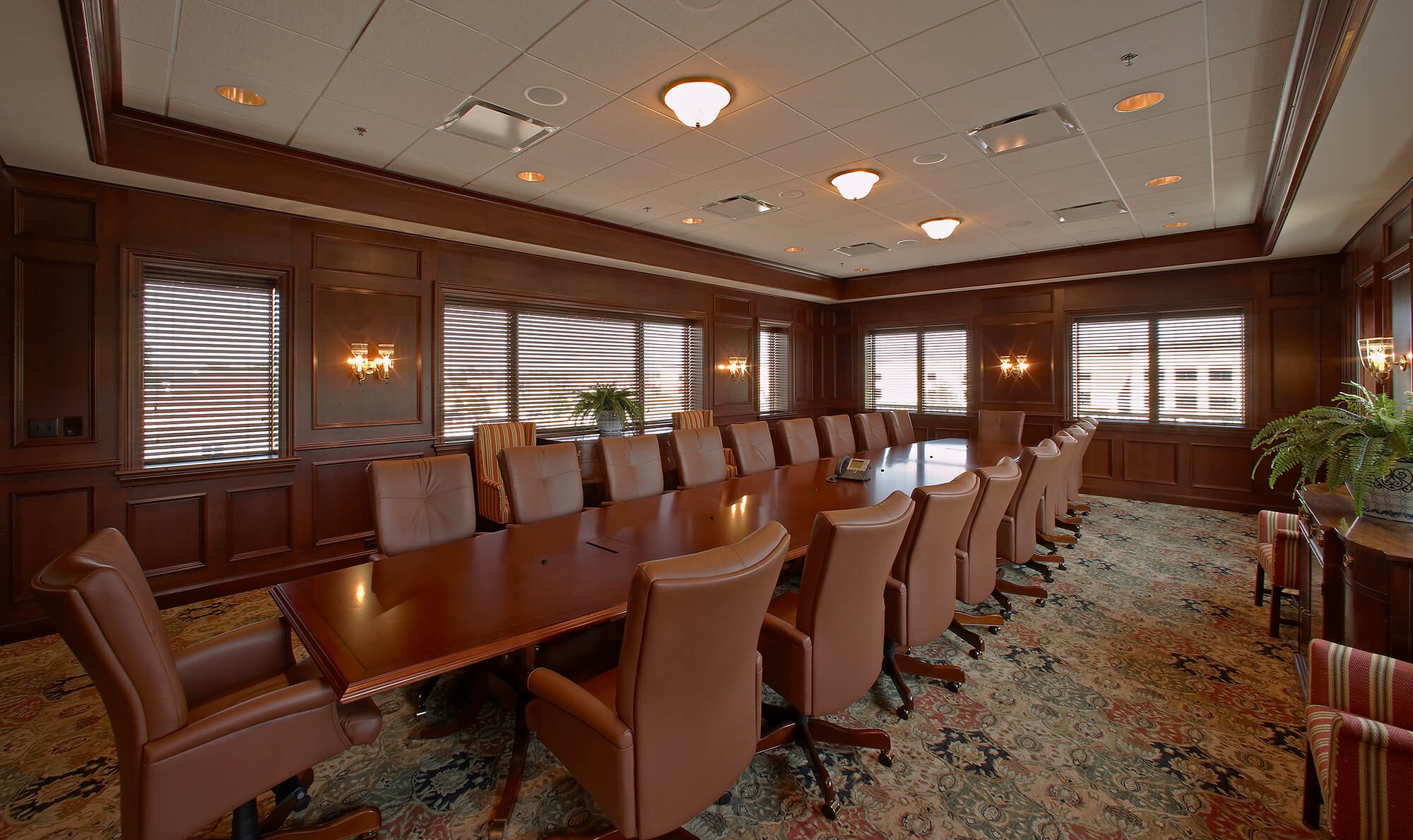 Board room at Town Bank