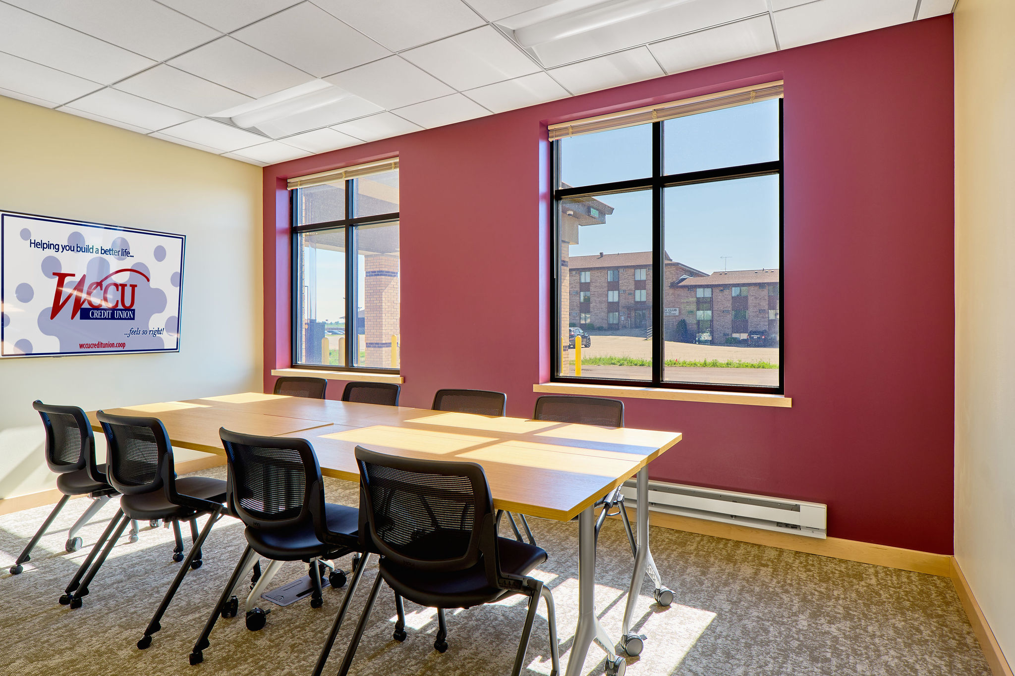 Conference room in a credit union