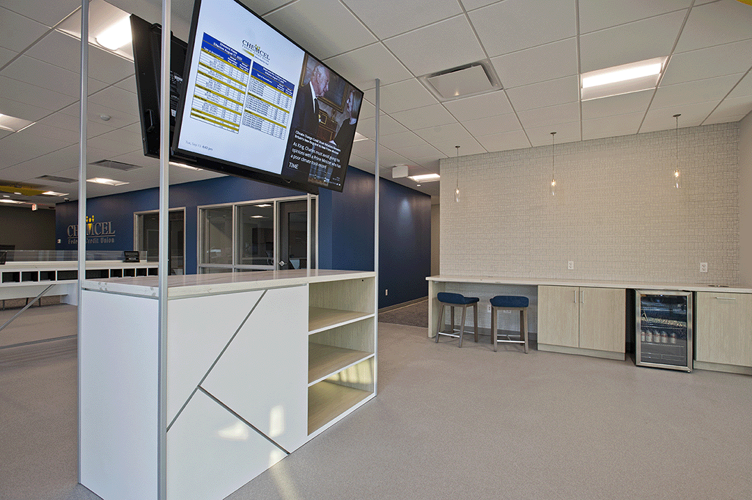 credit union customer lounge